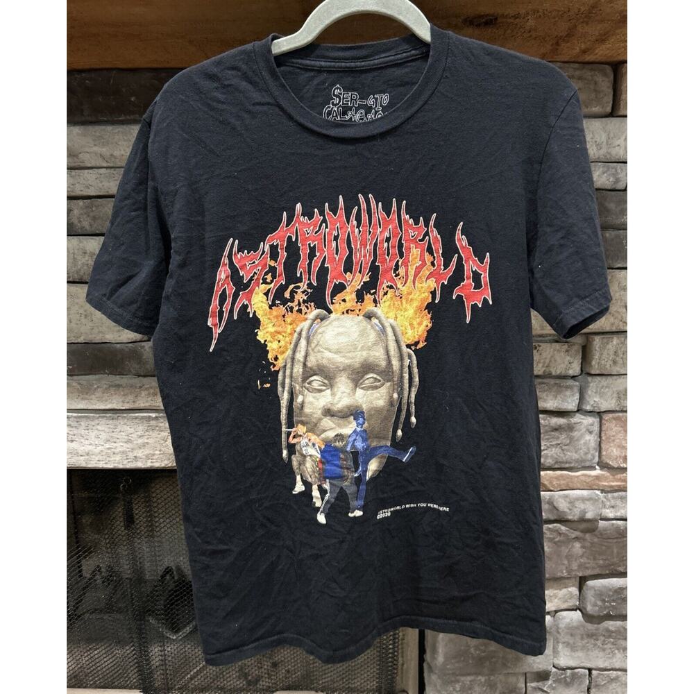 SERGIO CALABASAS 2020 Wish You Were Here Astro World Travis Scott Shirt M *C7